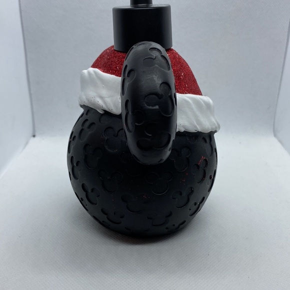 Disney Christmas Mickey Mouse Red Glitter Santa Hat Soap Dispenser - Picture 8 of 12